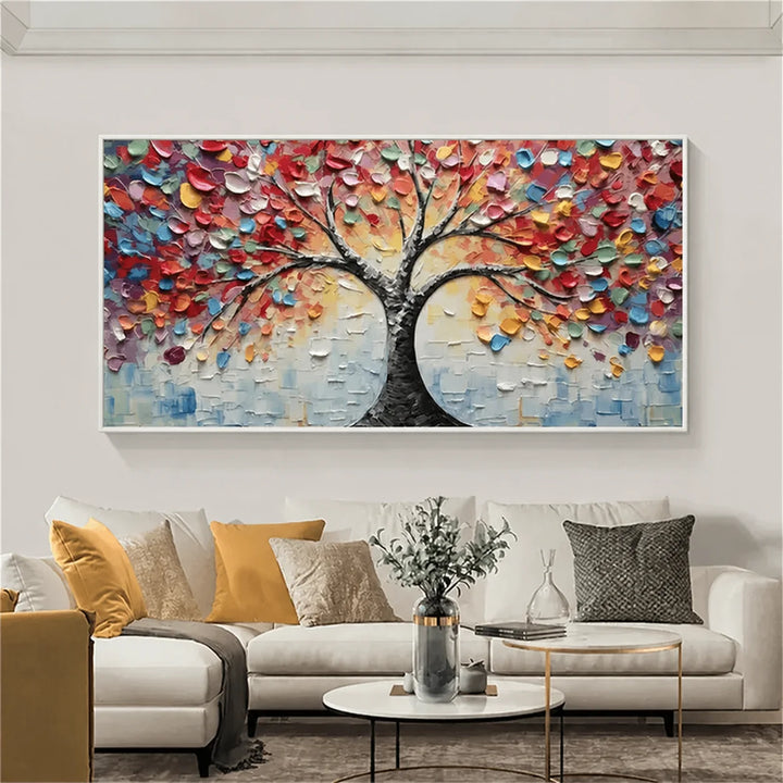 Colorful Tree Abstract Painting MT