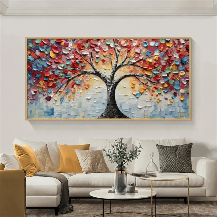 Colorful Tree Abstract Painting MT