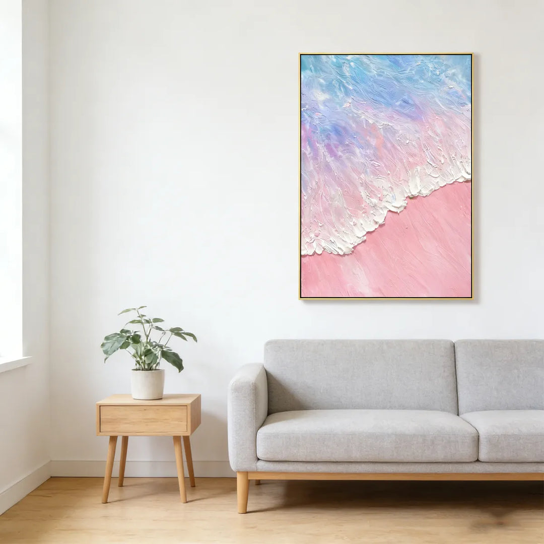 Dawn Blush-Pink Abstract Painting SP