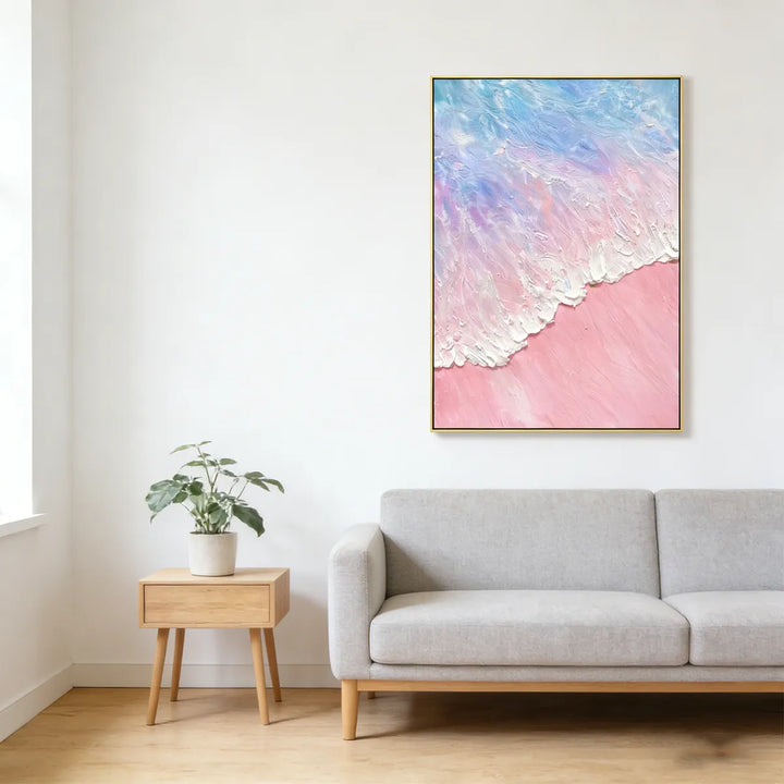 Dawn Blush-Pink Abstract Painting SP