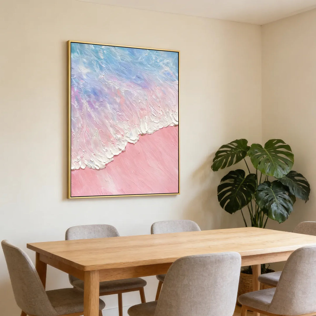 Dawn Blush-Pink Abstract Painting SP