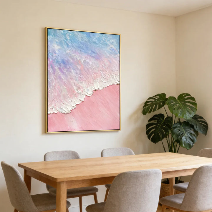 Dawn Blush-Pink Abstract Painting SP