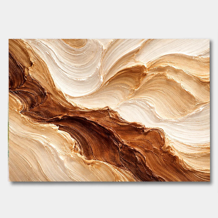 Earth Tone Abstract Heavy Texture Oil Painting HP