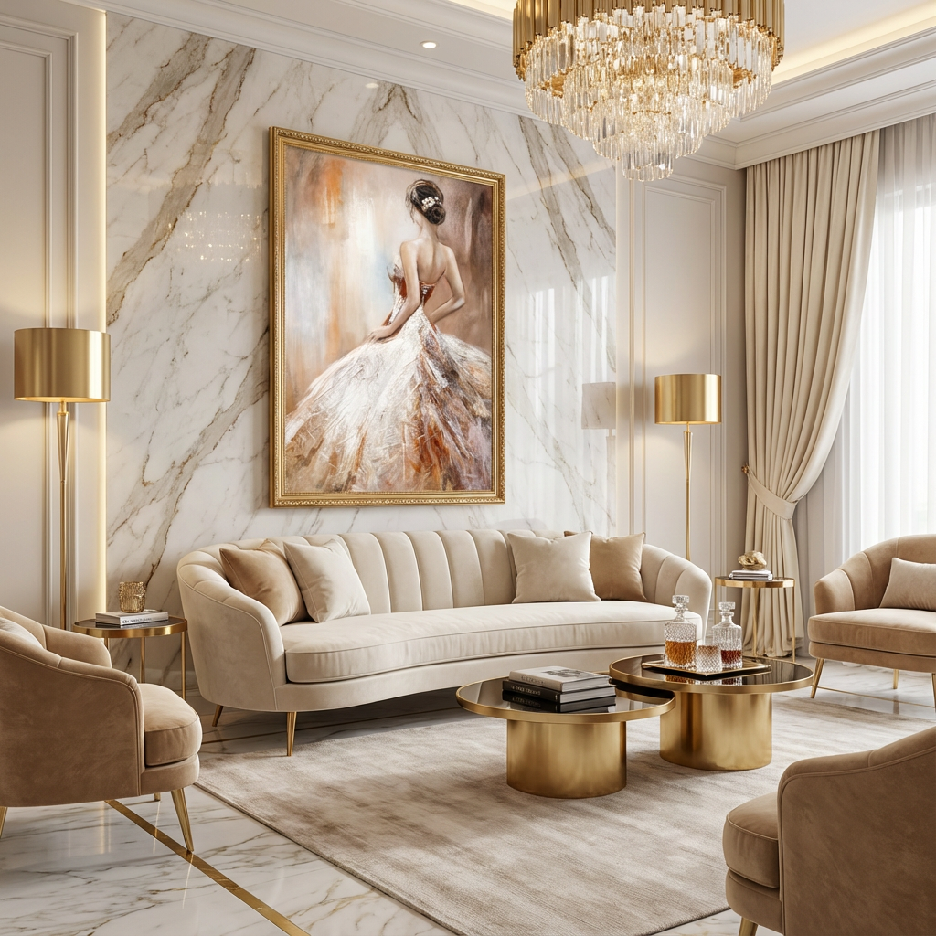 Elegant Back View Dress Painting PP