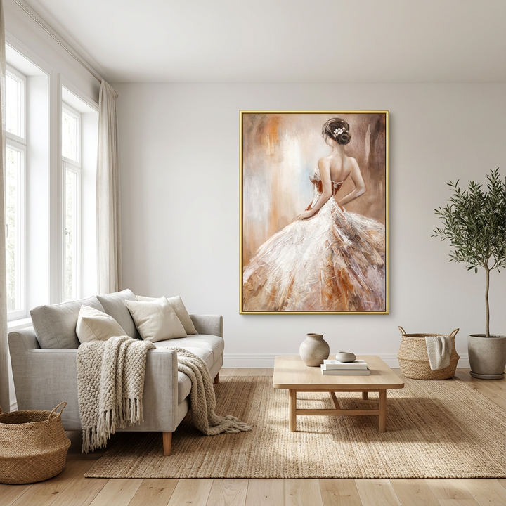 Elegant Back View Dress Painting PP