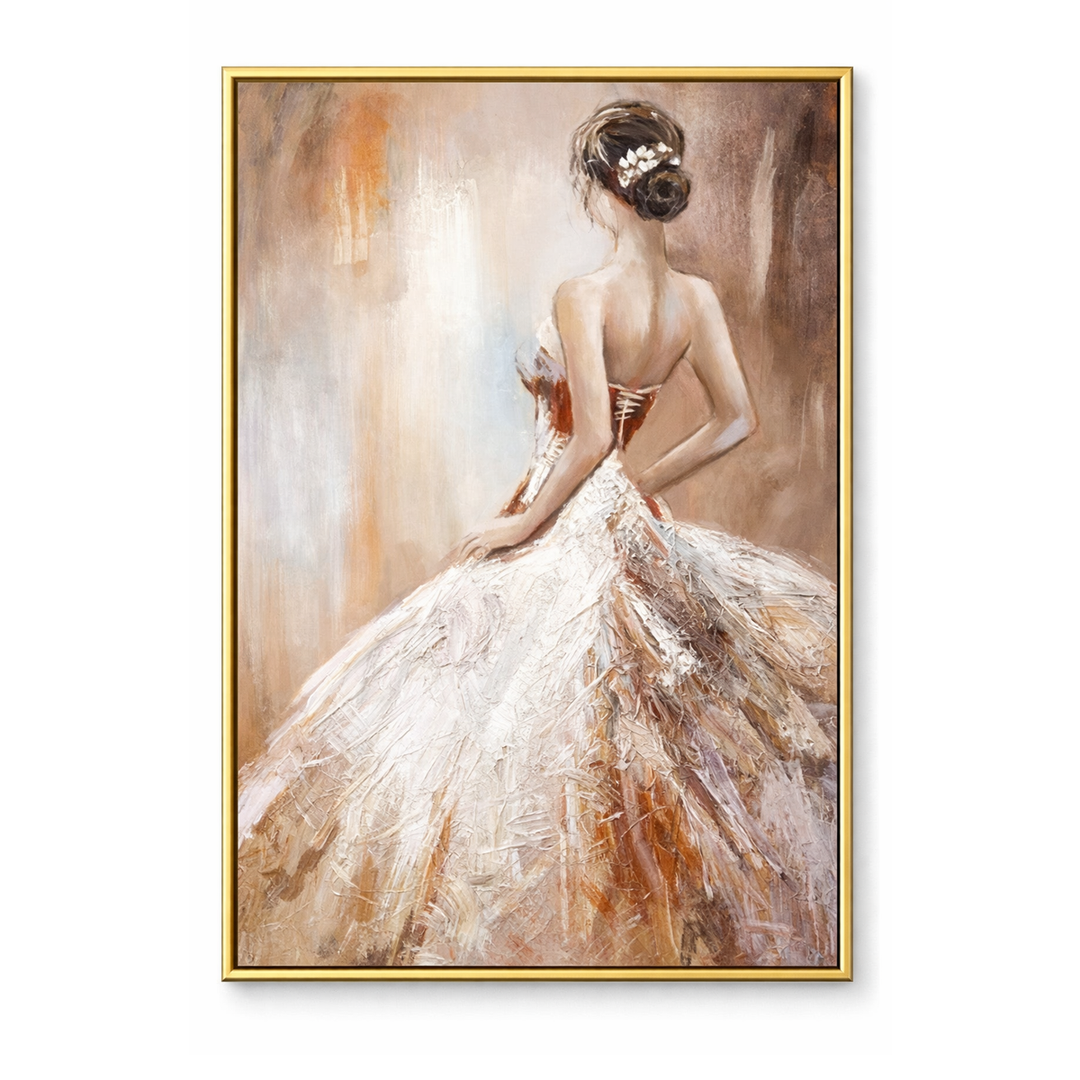 Elegant Back View Dress Painting PP