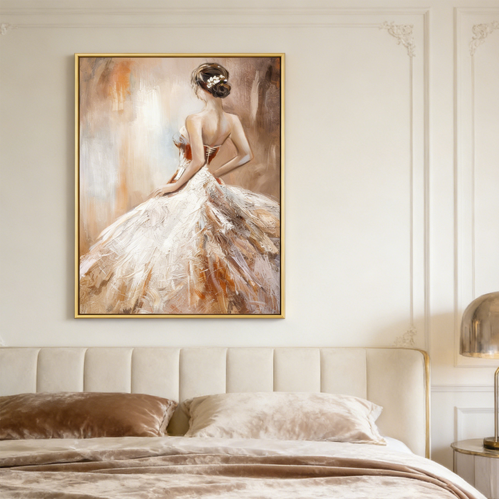 Elegant Back View Dress Painting PP