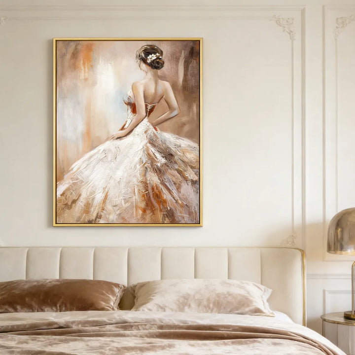 Elegant Back View Dress Painting PP