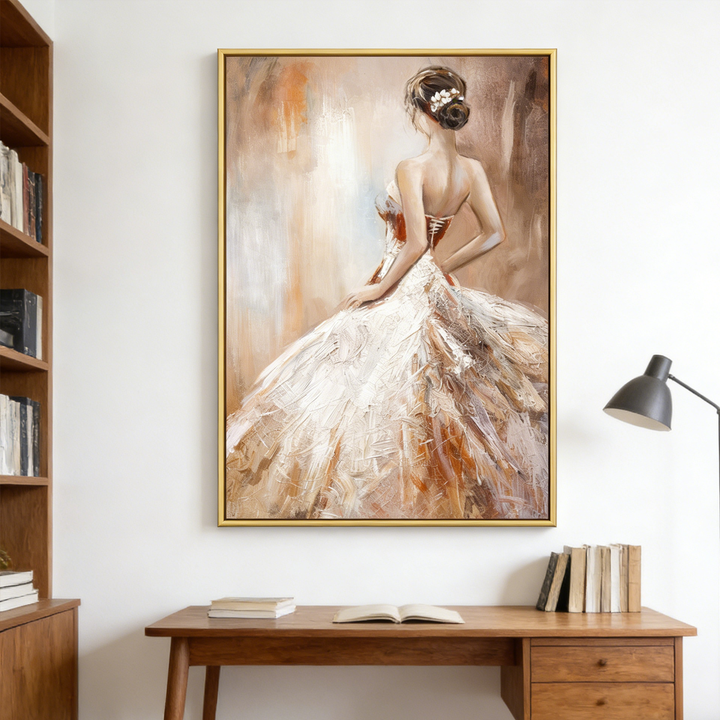 Elegant Back View Dress Painting PP