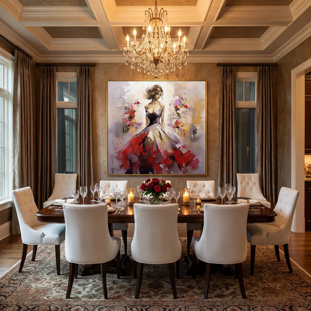 Elegant Woman Abstract Painting TA
