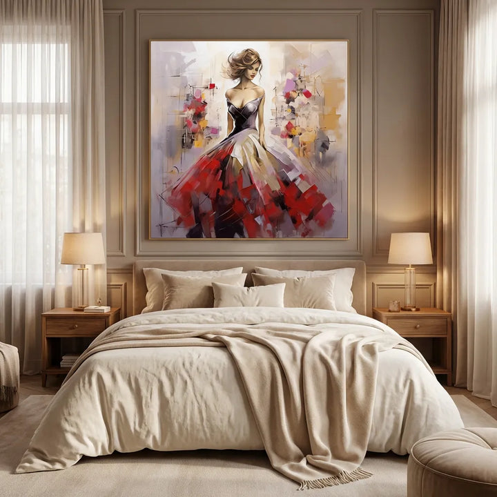 Elegant Woman Abstract Painting TA