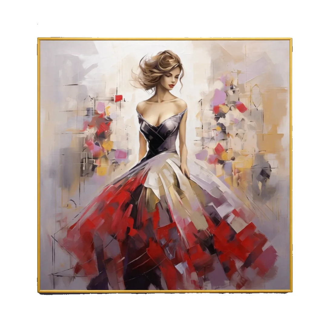 Elegant Woman Abstract Painting TA