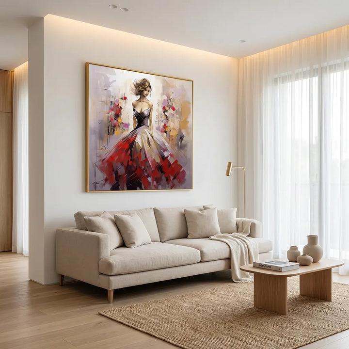 Elegant Woman Abstract Painting TA