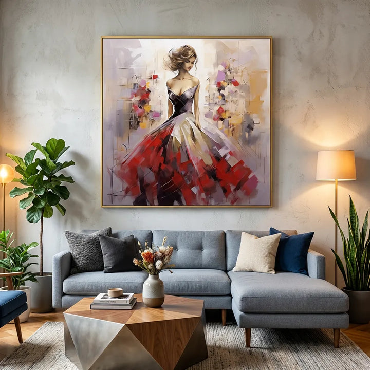 Elegant Woman Abstract Painting TA