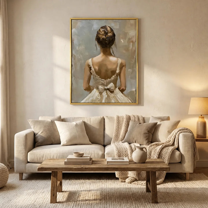 Elegant Bridal Back Portrait Painting TA