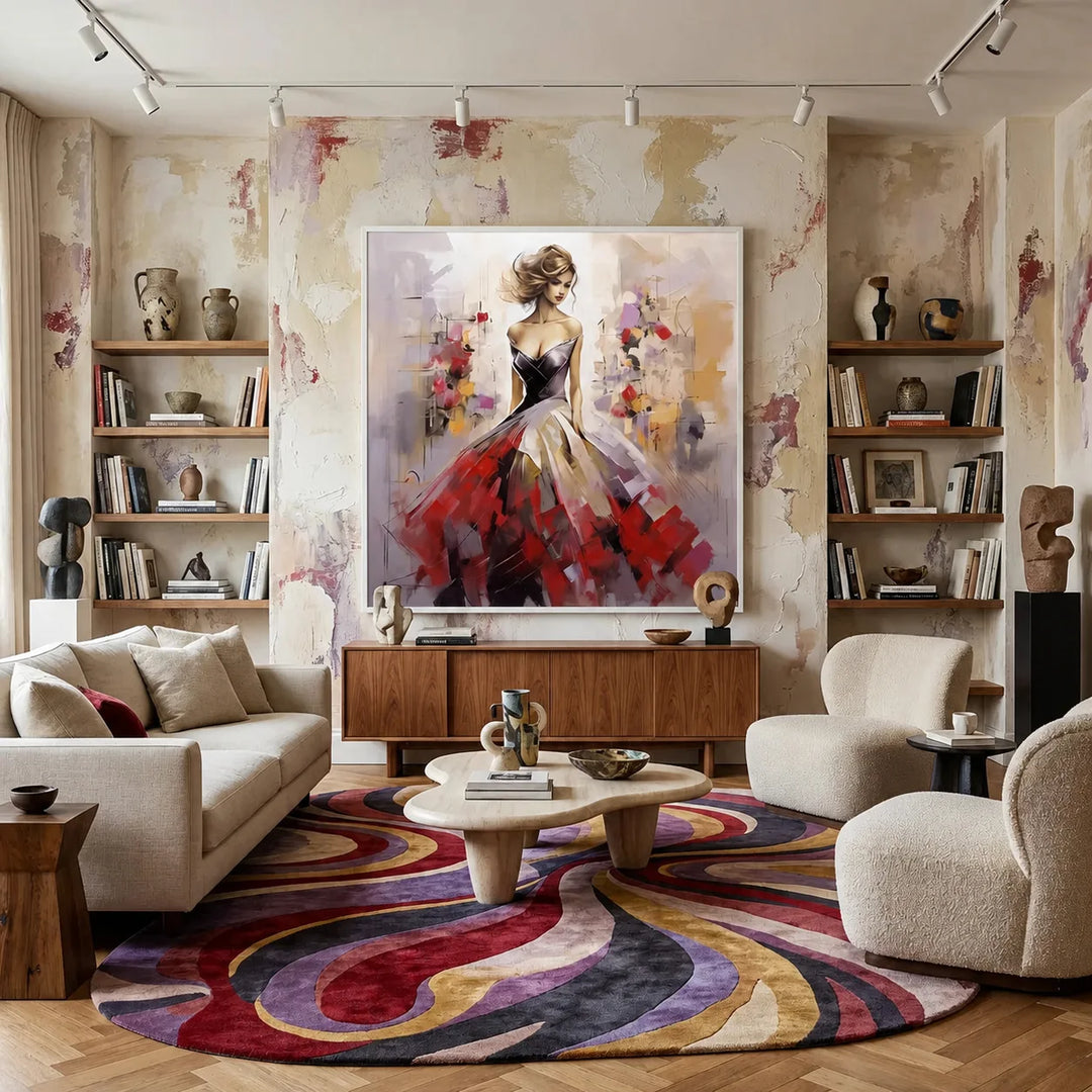Elegant Woman Abstract Painting TA