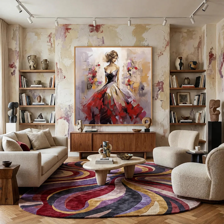Elegant Woman Abstract Painting TA