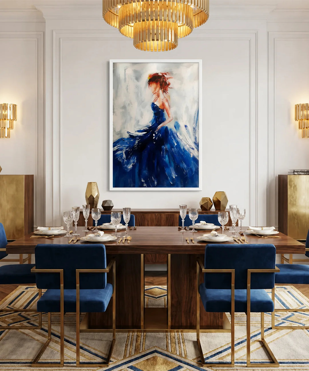 Elegant Woman Abstract Painting TA