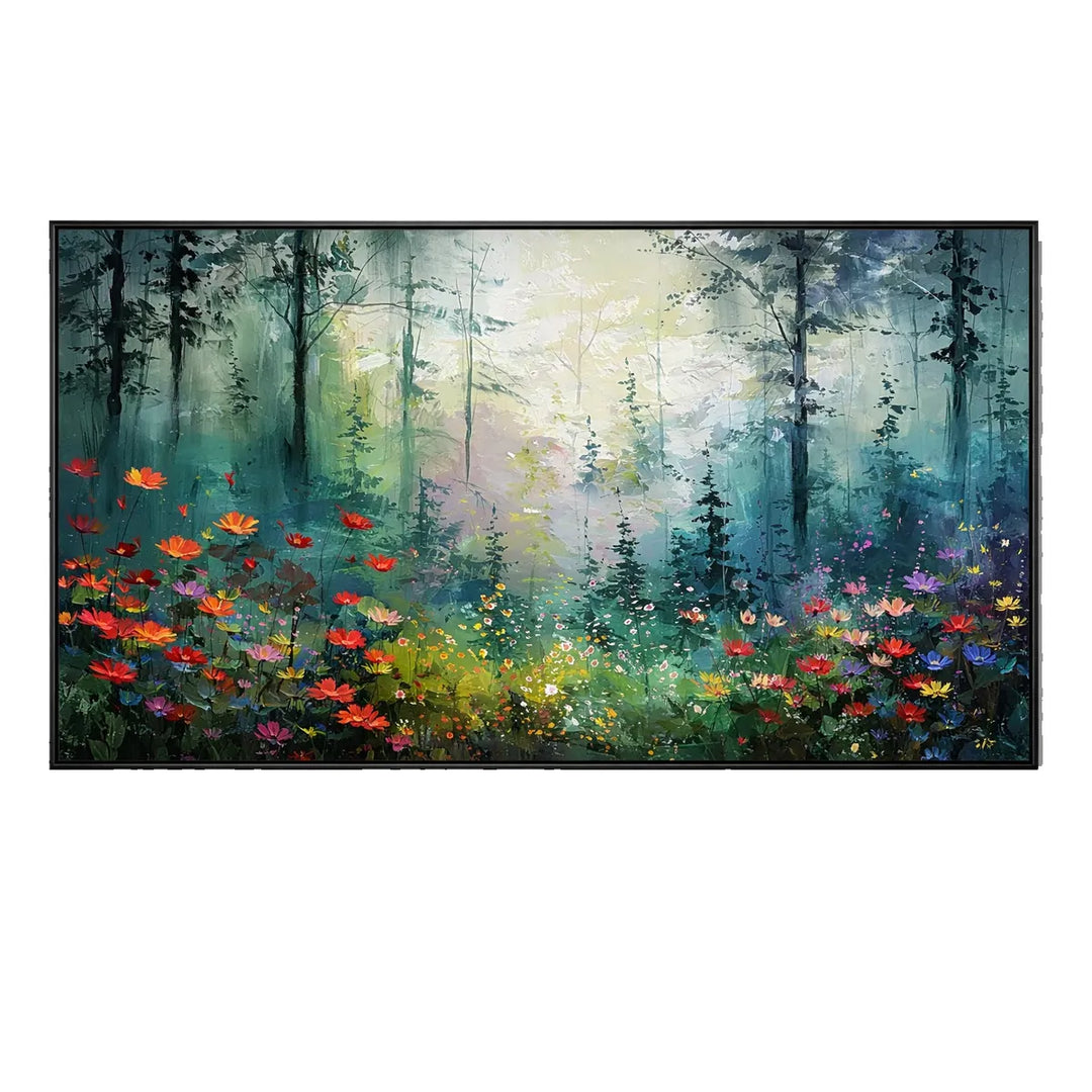 Forest Garden Wall Art – Enchanted Fantasy Landscape Painting ...