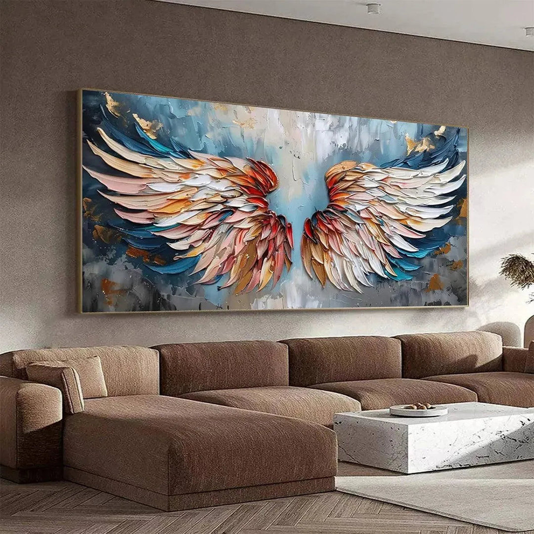 Colorful Angel Wings Wall Art Painting AA