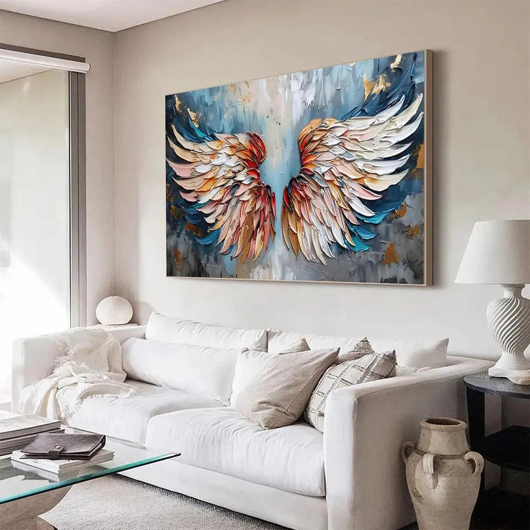 Colorful Angel Wings Wall Art Painting AA