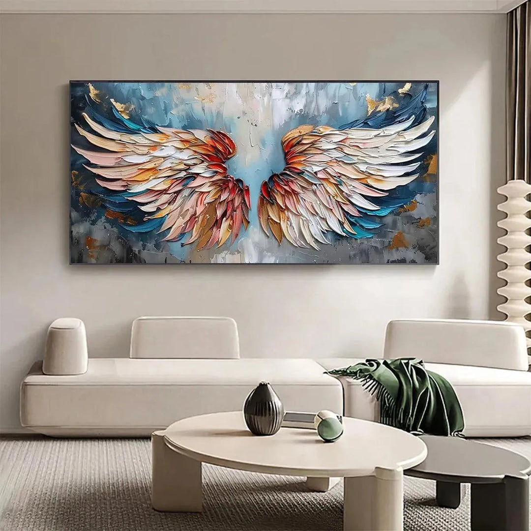Colorful Angel Wings Wall Art Painting AA