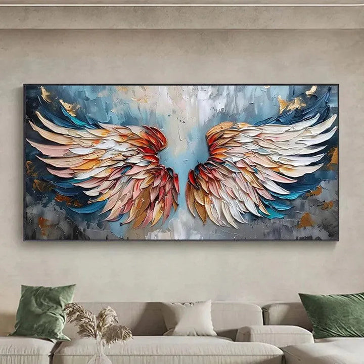 Colorful Angel Wings Wall Art Painting AA