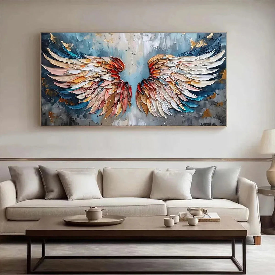 Colorful Angel Wings Wall Art Painting AA