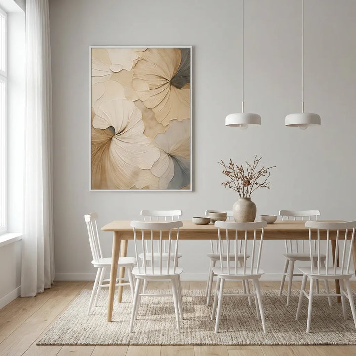 Featherveil Bloom Abstract Painting TA