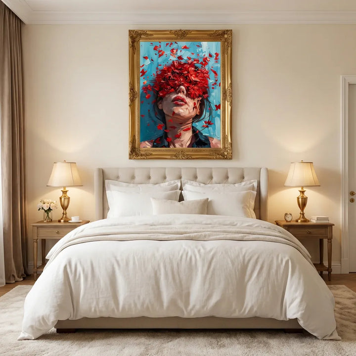 Floral Portrait Abstract Painting TA