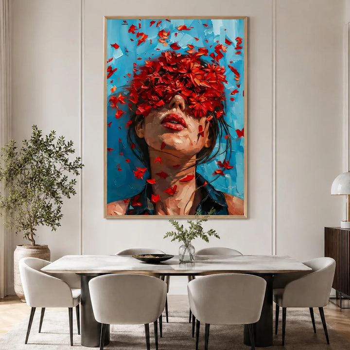 Tableau abstrait - Portrait floral TA