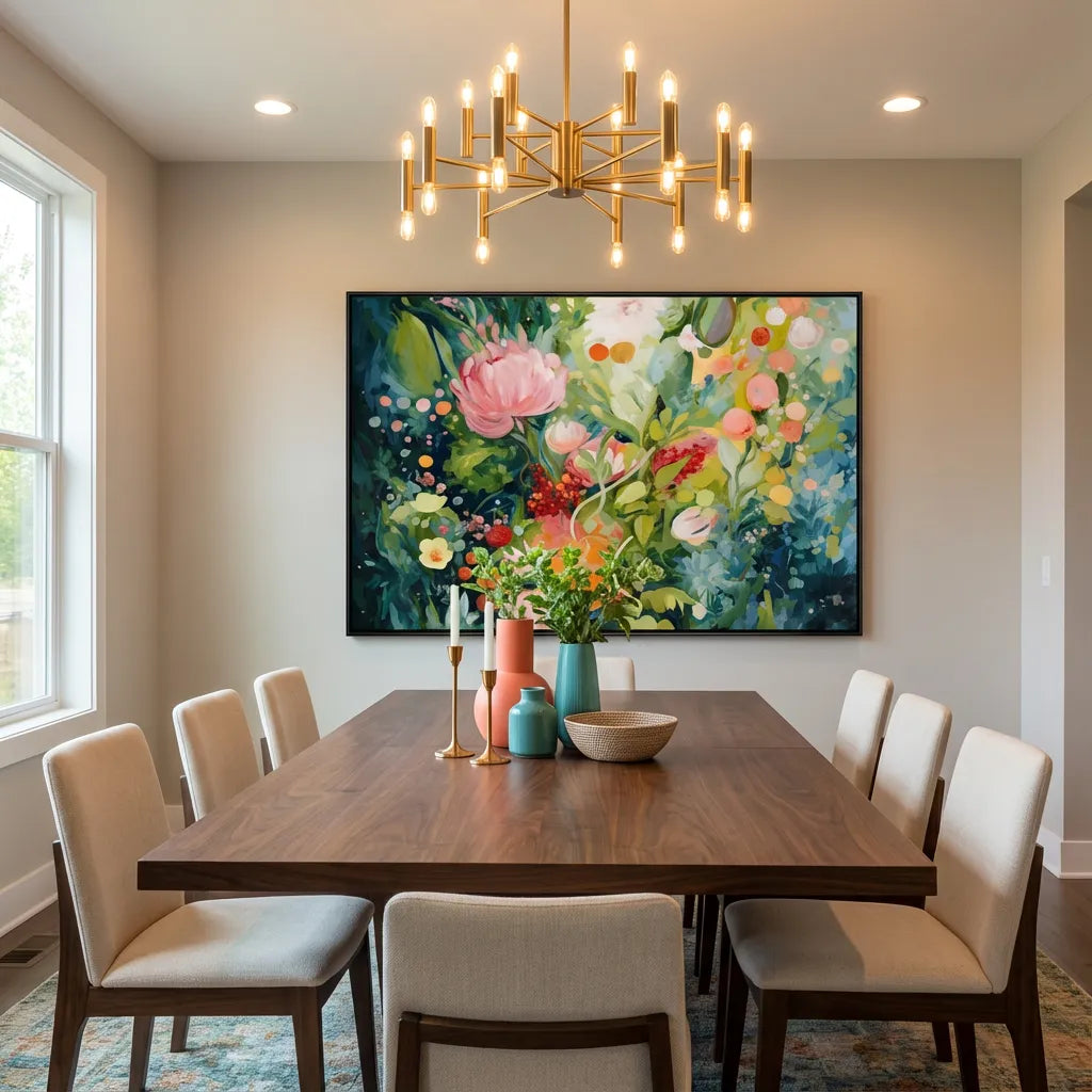 Garden Glow Floral Painting AA