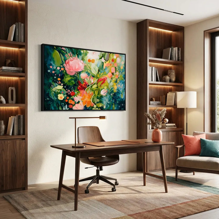 Garden Glow Floral Painting AA