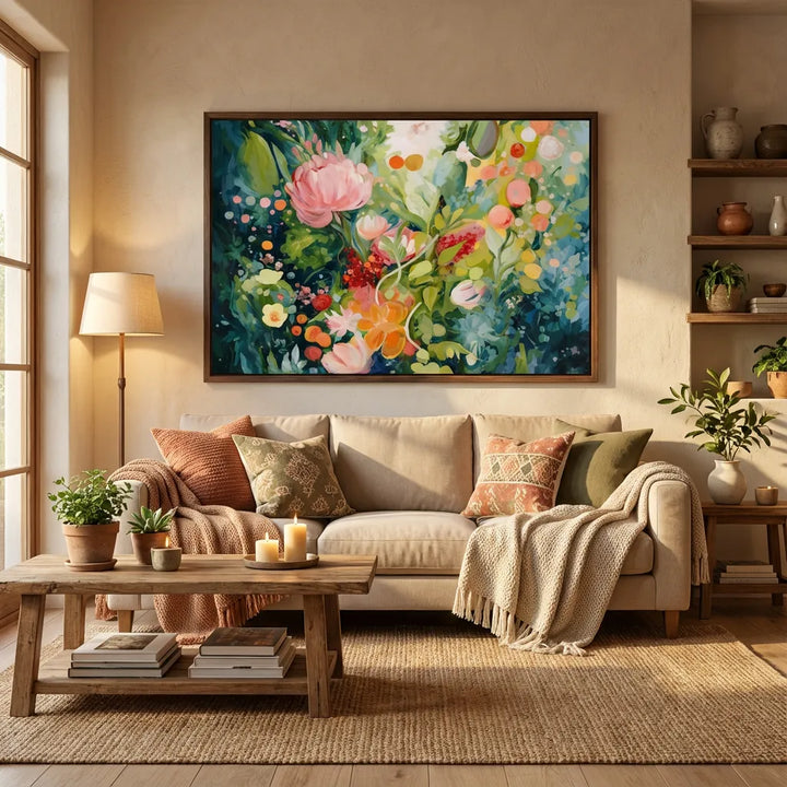 Garden Glow Floral Painting AA