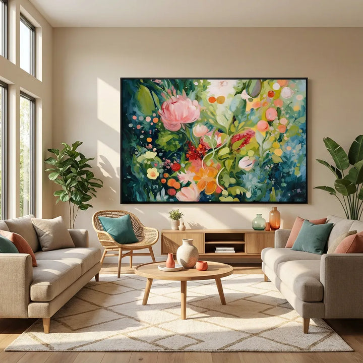Garden Glow Floral Painting AA