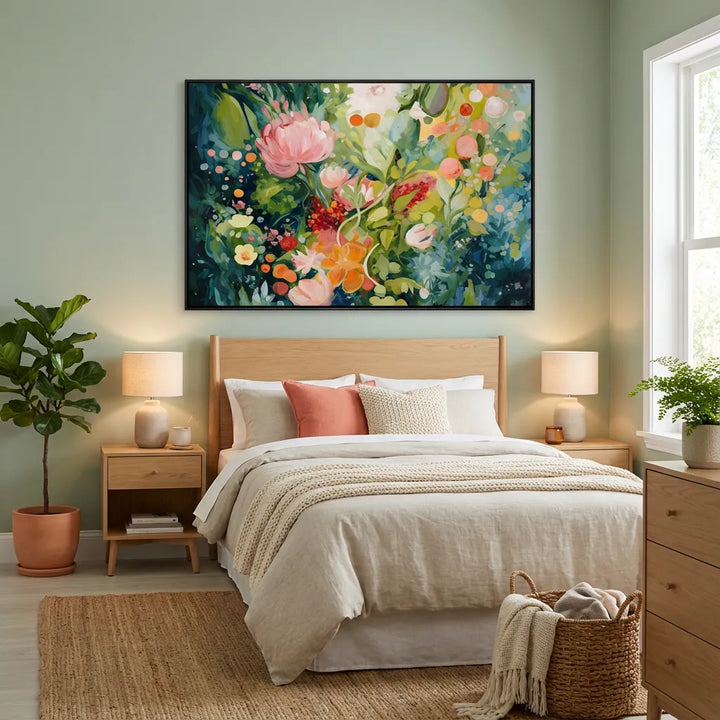 Garden Glow Floral Painting AA