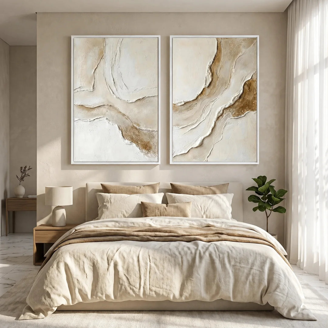 Impression sur toile diptyque abstrait Veine d&
