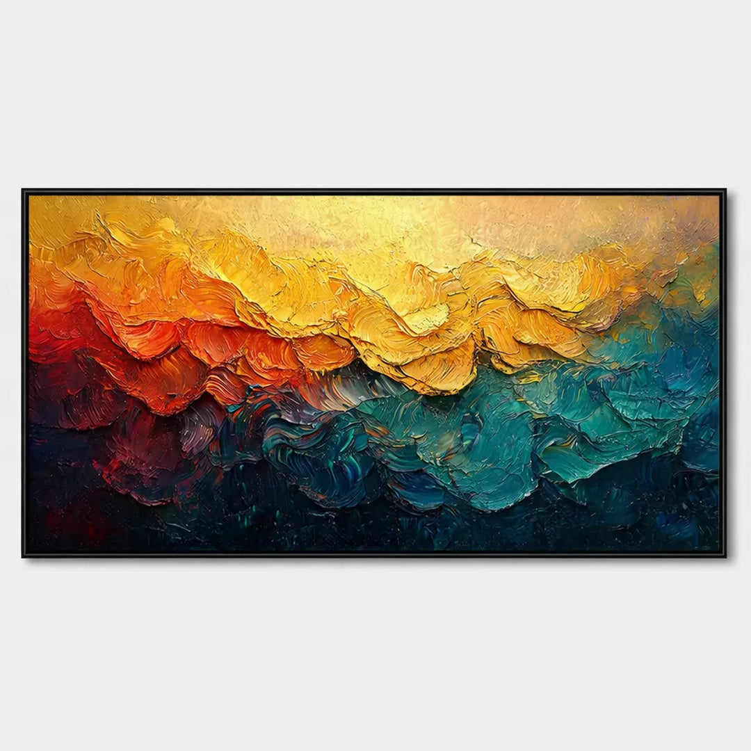 Golden Horizon Abstract Painting AA