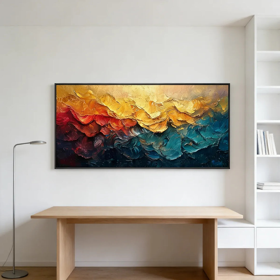 Golden Horizon Abstract Painting AA