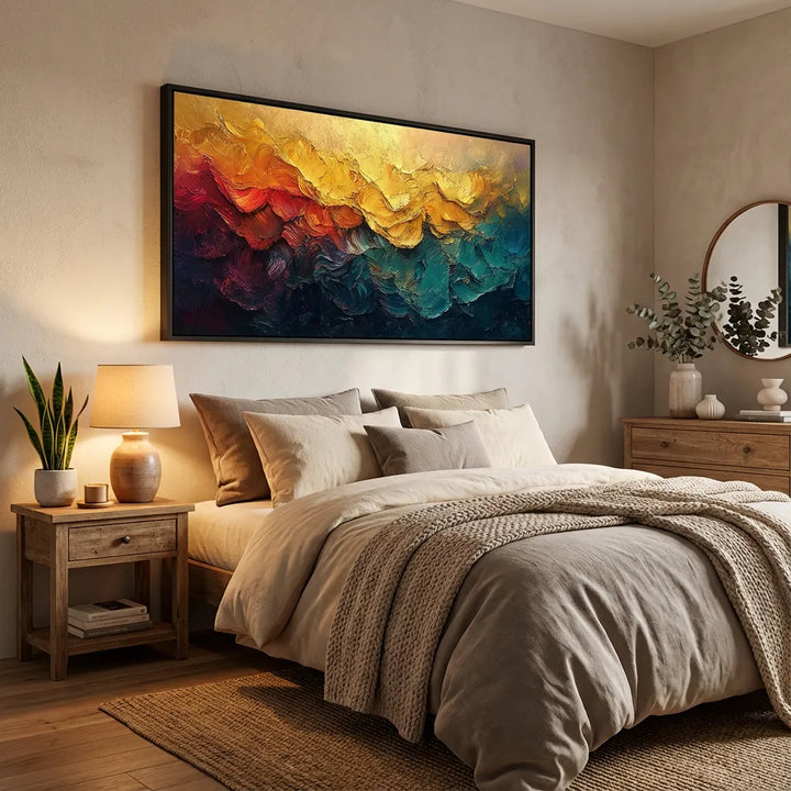 Golden Horizon Abstract Painting AA