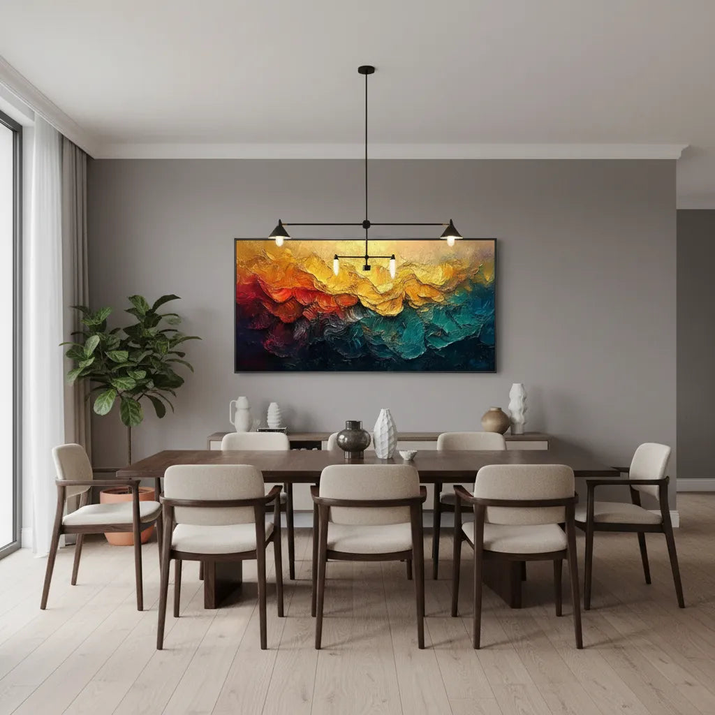 Golden Horizon Abstract Painting AA