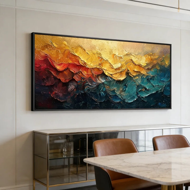 Golden Horizon Abstract Painting AA