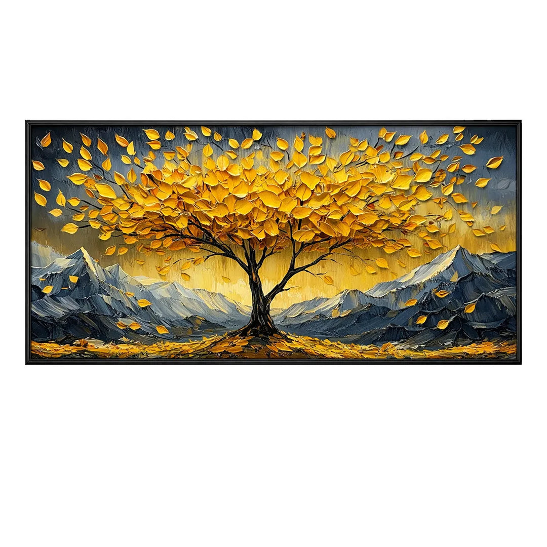 Golden Canopy Tree Painting AA