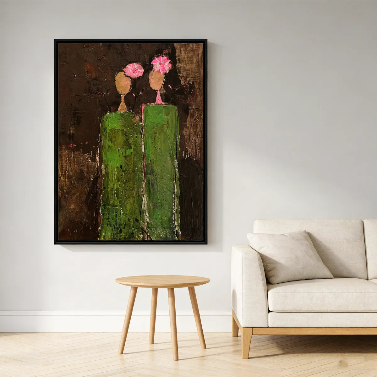 Green Abstract Figure Painting PP#2110