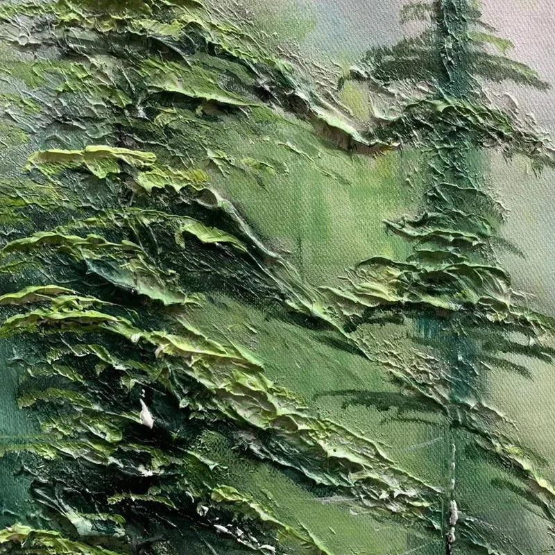 Green Abstract Landscape Painting MT