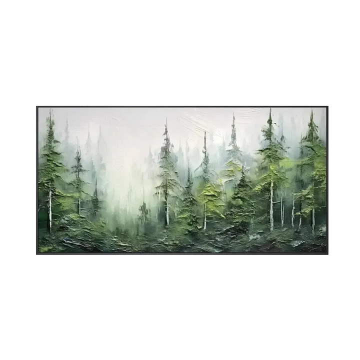 Green Abstract Landscape Painting MT