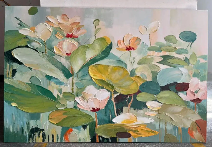 Green Floral Abstract Painting MT#2621