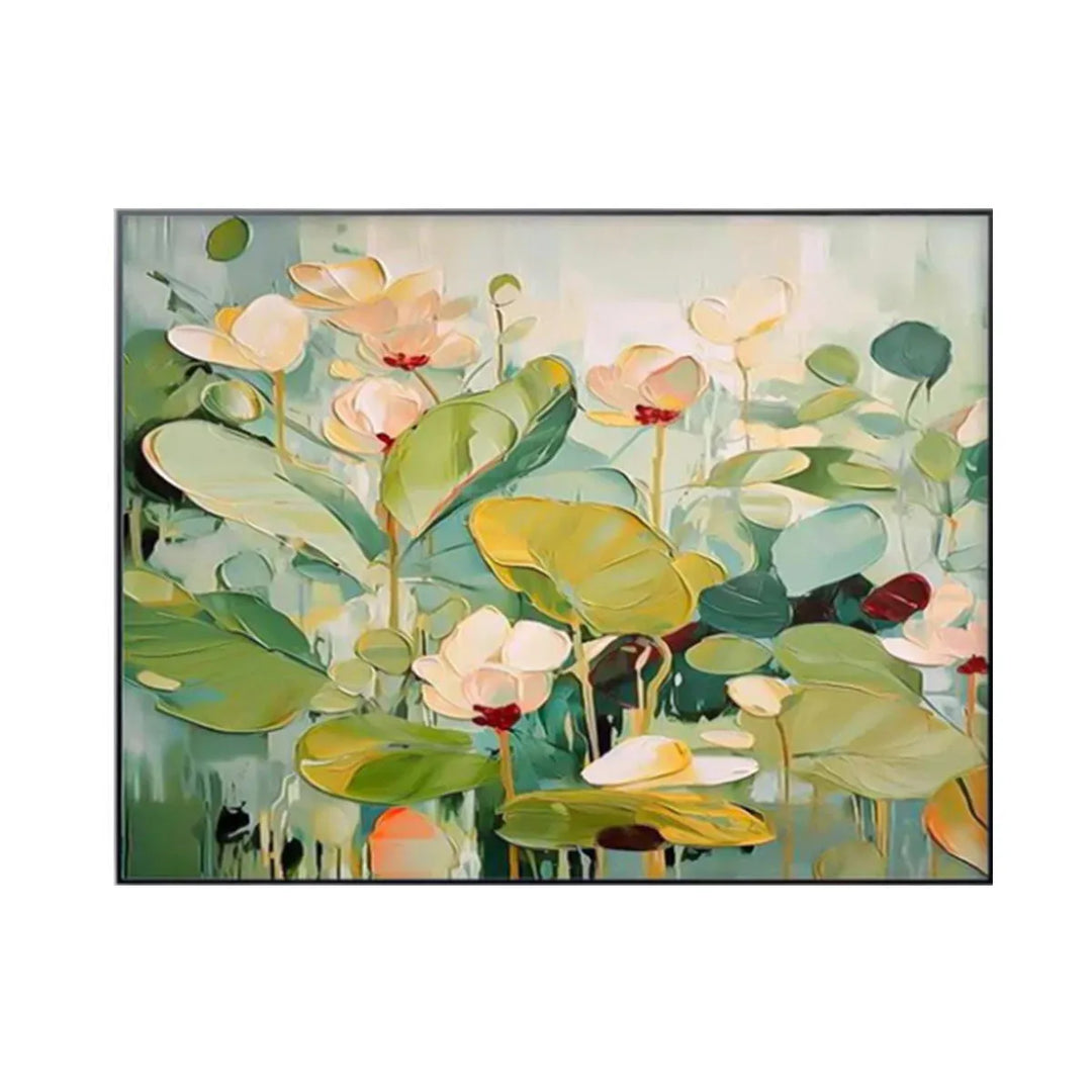 Green Floral Abstract Painting MT