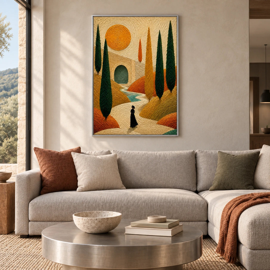 HM0716 silver frame in approved medium home interior