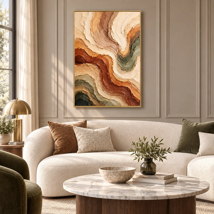 HP2815 gold frame, approved medium interior scene